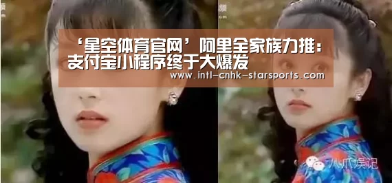 ‘星空体育官网’阿里全家族力推:支付宝小程序终于大爆发(图1) 星空体育入口